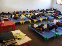 La hora de dormir en la escolinha